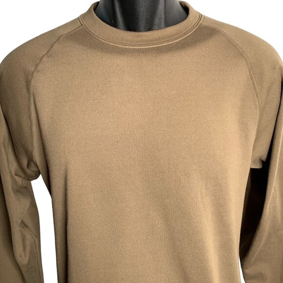 Red Head Base Layer Fleece Long Sleeve Shirt S Mocha Brown Bass Pro Round Neck - Picture 2 of 6